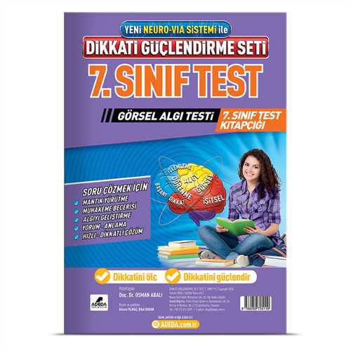 ADEDA DİKKATİ GÜÇLENDİRME SETİ GÖRSEL ALGI TEST 7