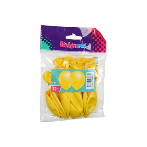 BALONEVİ BALON METALİK SARI 12" 12Lİ