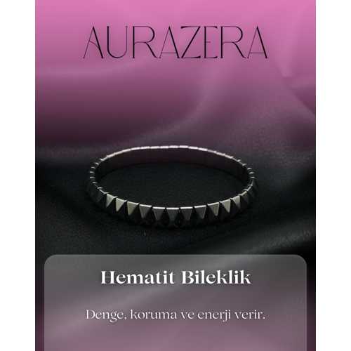 HEMATIT DOĞAL TAŞ BILEKLIK – DENGE, KORUMA, ENERJI