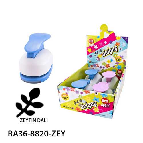 RED APPLE ŞEKİLLİ DELGEÇ 5CM ZEYTİN DALI