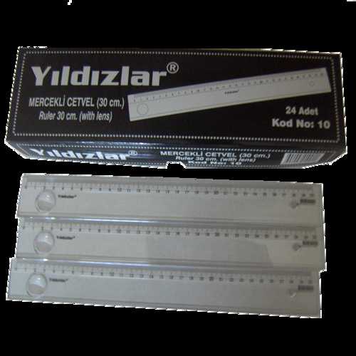 YILDIZLAR MERCEKLİ CETVEL 30CM 010
