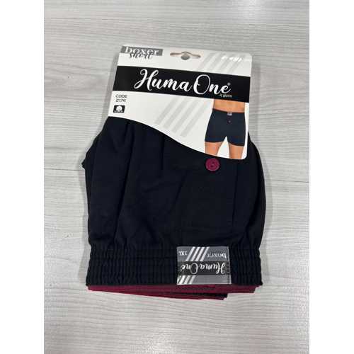 HUMA ONE ERKEK HAVLU BEL DÜZ BOXER BATTAL BOY 3XL SİYAH RENK