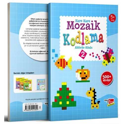 DİKKAT KARE KARE MOZAİK KODLAMA AKTİVİTE KİTABI 2