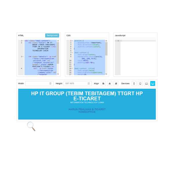 LİVE WEB EDİT