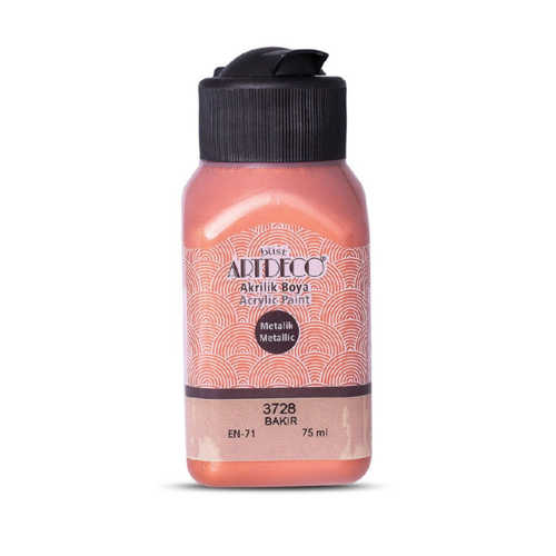 ARTDECO METALİK AKRİLİK BOYA 75ML BAKIR 3728