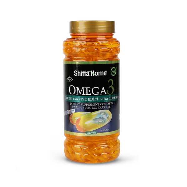 SHİFFA HOME OMEGA-3 1000 MG 200 ADET SOFTJEL YUMUŞAK KAPSÜL 