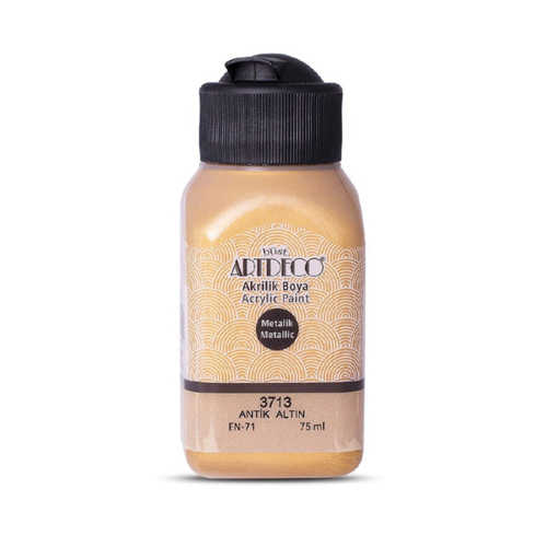ARTDECO METALİK AKRİLİK 75ML 3713 ANTİK ALTIN