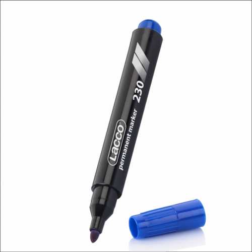 LACCO PERMANENT MARKER KALEM  YUV.UÇ MAVİ -12-