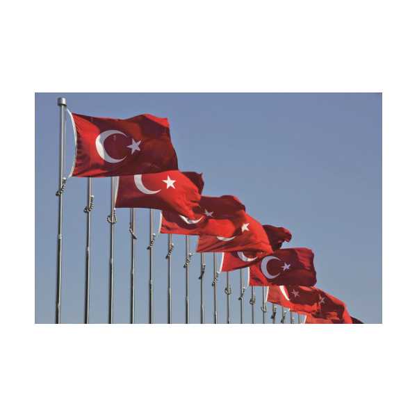 60X90 CM 1. KALİTE ALPAKA TÜRK BAYRAĞI 
