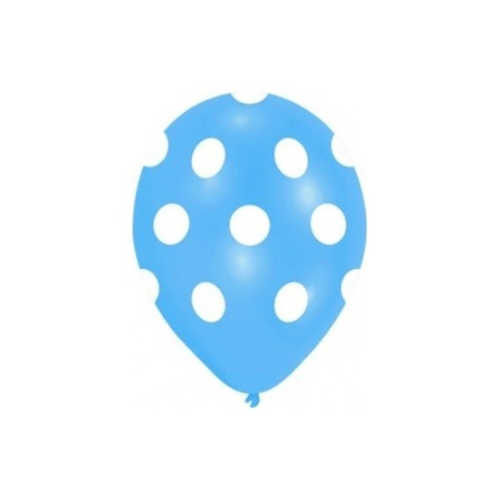 BALONEVİ BALON PUANTİYELİ MAVİ 12" 8Lİ