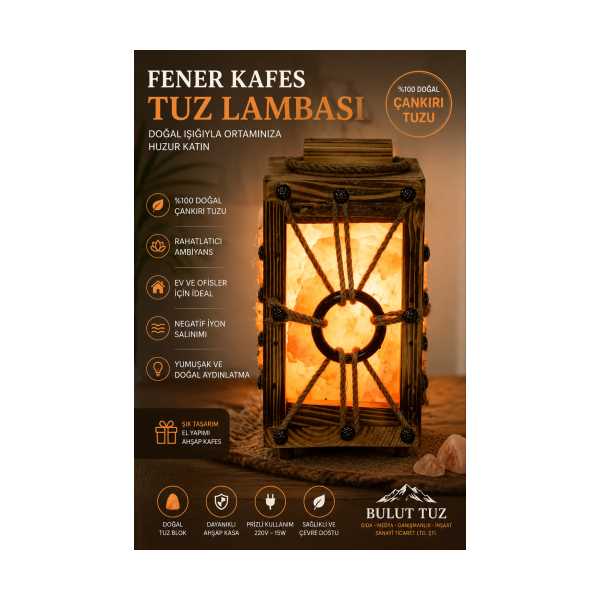 FENER AHŞAP KAFES TUZ LAMBA