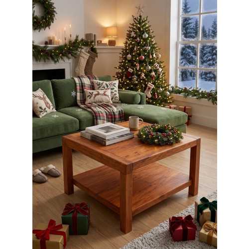 EL YAPIMI SOLİD CHERRY AHŞAP ORTA SEHPA, RUSTİK ÇİFTLİK EVİ LİVİNG ROOM CENTERPİECE