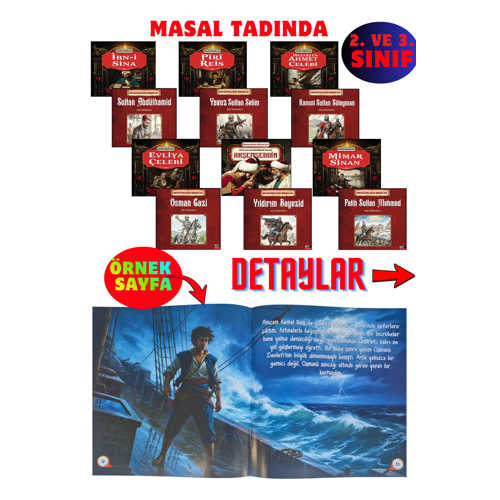 2. VE 3. SINIFLAR İÇİN TARİHİ ŞAHSİYETLER SETİ MASAL TADINDA (12 KİTAP)