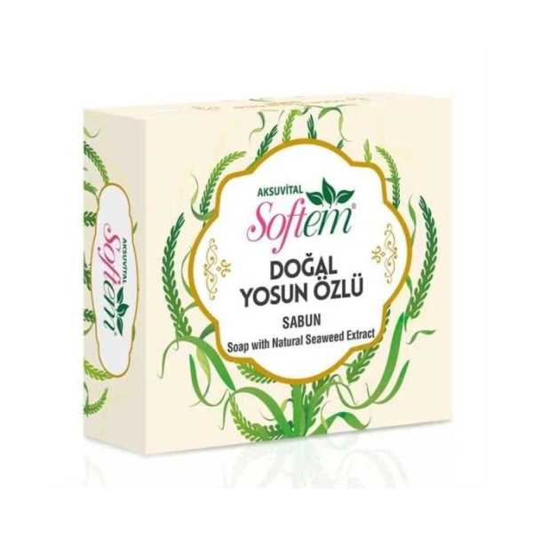 SOFTEM DOĞAL YOSUN ÖZLÜ SABUN 130 GR.