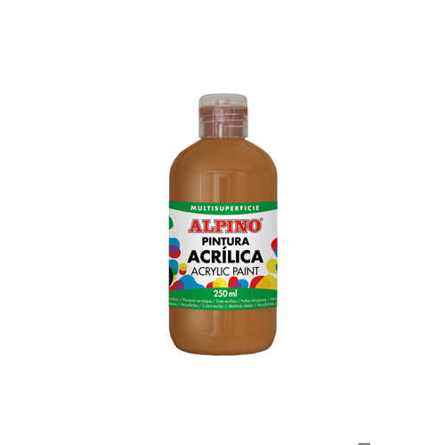 ALPİNO AKRİLİK BOYA 250ML KAHVERENGİ