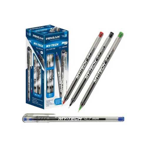PENSAN TÜKENMEZ KALEM MYTECH 07MM KIRMIZI 2240 -25