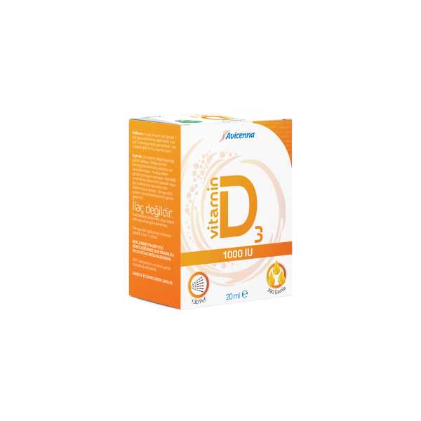 D3 VİTAMİNİ 1000 IU 20 ML. 130 PUF 390 DAMLA