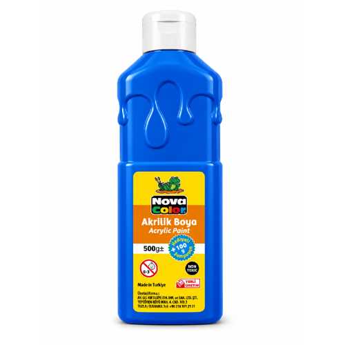 NOVA COLOR AKRİLİK BOYA 500GR MAVİ