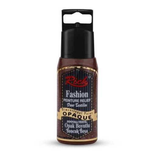 RİCH BOYUTLU BONCUK BOYA OPAK 60ML KAHVERENGİ