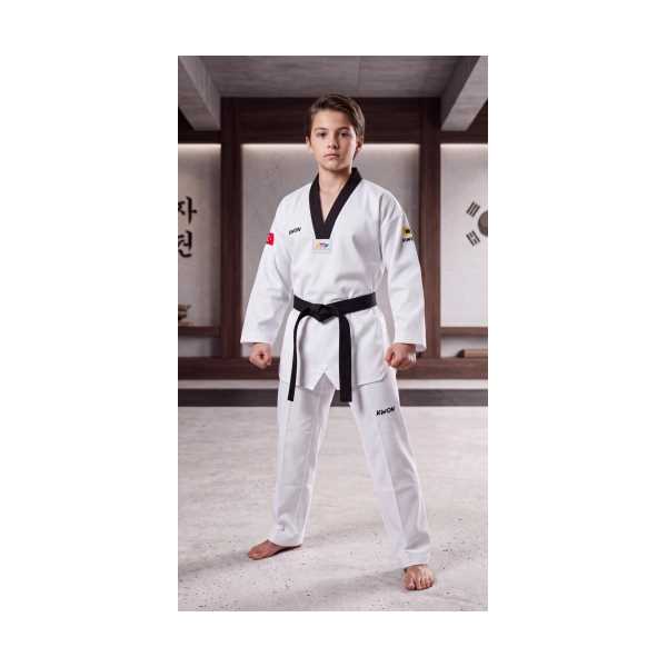 TAEKWONDO SİYAH YAKA DOBOK