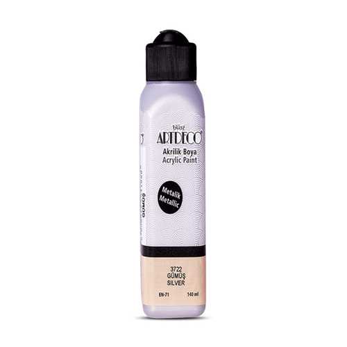 ARTDECO AKRİLİK METALİK BOYA 140ML GÜMÜŞ 3722