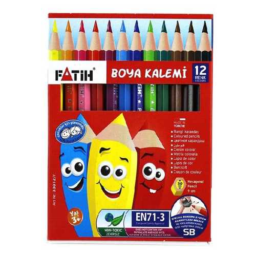FATİH KURU BOYA YARIM BOY 12 RENK 33012