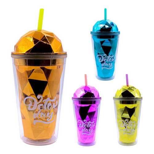 ŞAHİN PM-3006 CRYSTAL PİPETLİ BARDAK MATARA 450ML
