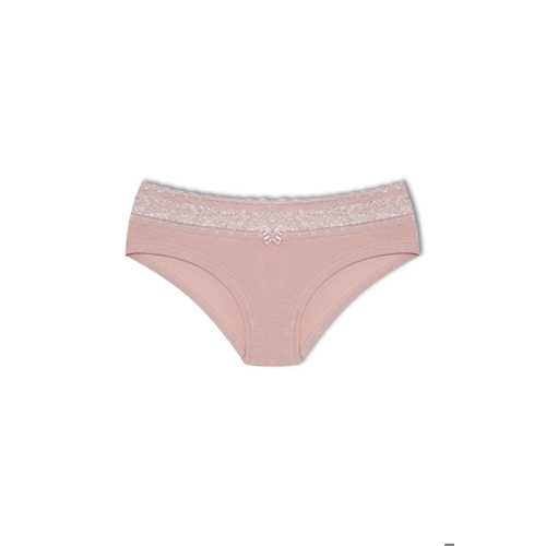 PAMUKLU BELİ DANTELLİ HİPSTER KADIN BOXER KÜLOT
