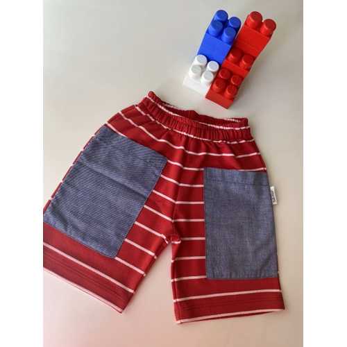 TUBİBEBE JEAN CEPLİ BERMUDA ŞORT