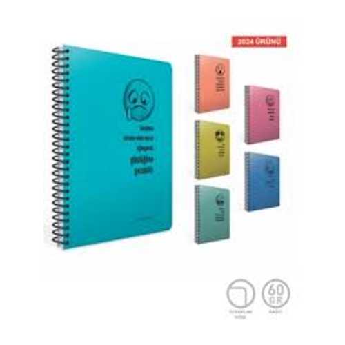 GIPTA 17X24  DEFTER REAL SPİRALLİ PP  80YP KARELI