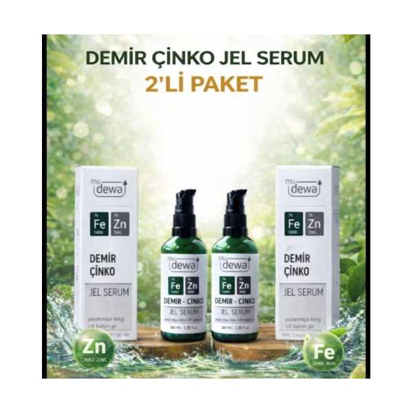 MY DEWA DEMİR ÇİNKO JEL SERUM 2Lİ AVANTAJ PAKET