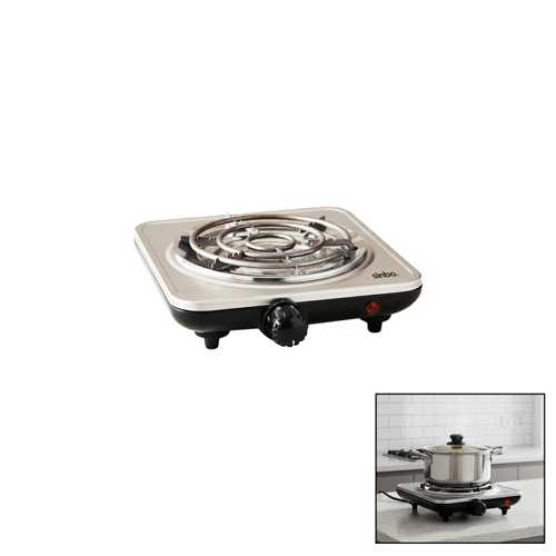 GÜMÜŞ TEK GÖZLÜ ELEKTRİKLİ OCAK 1000W 5 FARKLI AYARLANABİLİR ISI KONTORL KAYMAZ AYAK HIZLI ISINAN TA
