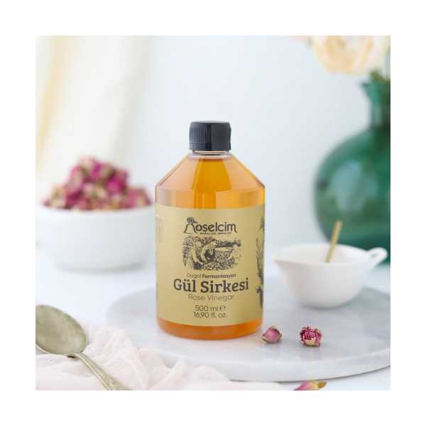ROSELCİM DOĞAL FERMENTE GÜL SİRKESİ 500 ML