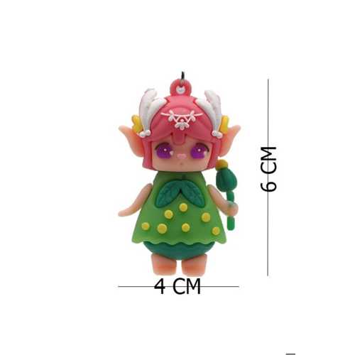 3 BOYUTLU MASKOT ANAHTARLIKLAR PEMBE GÜZEL KIZ MASKOT ANAHTARLIK