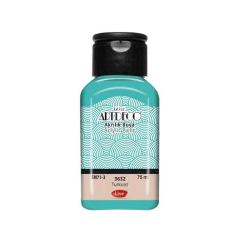 ARTDECO AKRİLİK BOYA 75ML TURKUAZ 3632