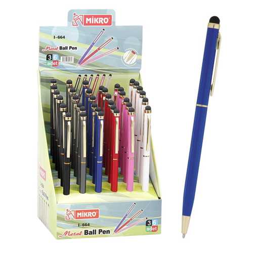 MİKRO L-664 METAL TÜKENMEZ KALEM -36-