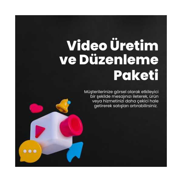 VİDEO ÜRETİM VE DÜZENLEME PAKETİ