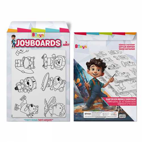 BİTOYS BOYAMA PANOSU 35X50 3LÜ