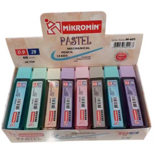 MİKRO M-601 60MM PASTEL KURŞUN KALEM UCU 09MM
