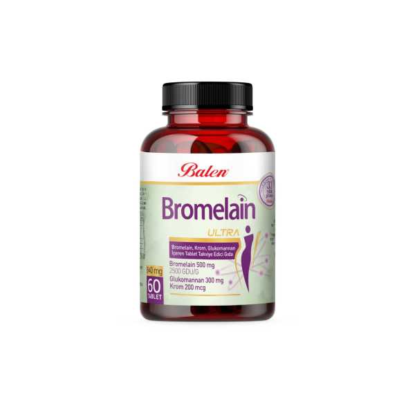 BALEN BROMELAIN ULTRA BROMELAIN, KROM, GLUKOMANNAN TABLET 640 MG * 60