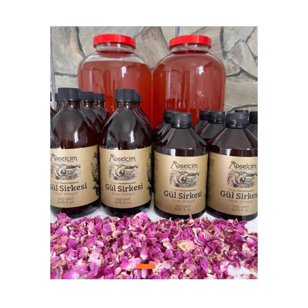 500 ML GÜL SİRKESİ ( CAM ŞİŞE ) 