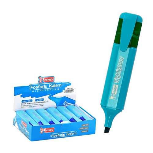 MİKRO FOSFORLU KALEM MAVİ MK 701 -12-
