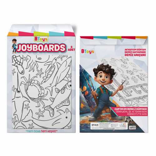 BİTOYS BOYAMA PANOSU 35X50 3LÜ