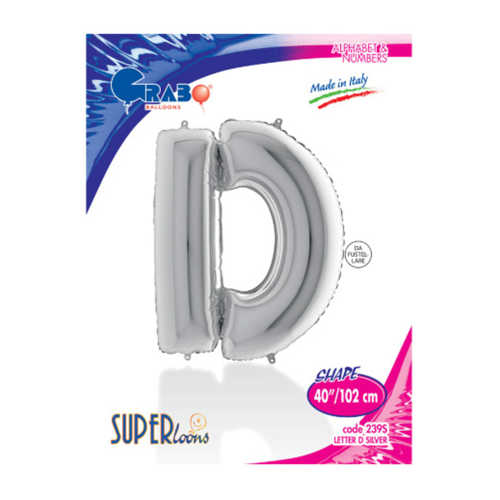 KİKAJOY HARF FOLYO BALON 40" GÜMÜŞ -D-