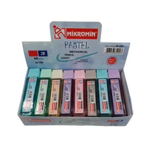 MİKRO M-601 60MM PASTEL KURŞUN KALEM UCU 07MM