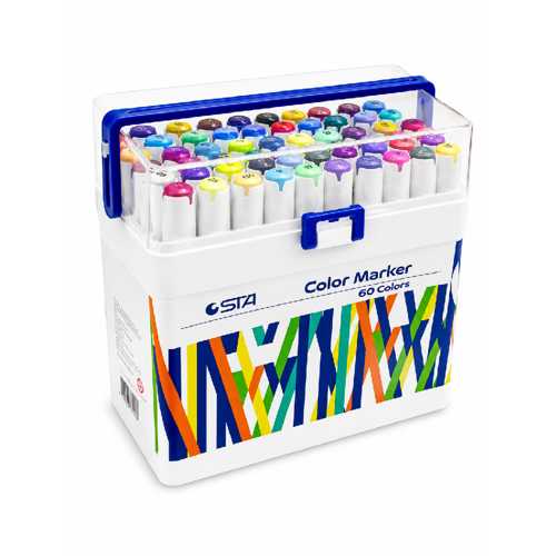 STA ÇİFT UÇLU PERMANENT MARKER 60LI