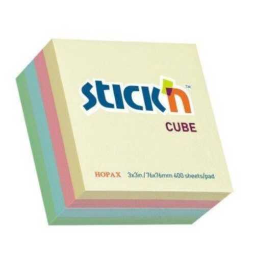 HOPAX STİCKN 4 RENK KÜP 400YP 76X76 PASTEL RENKLER