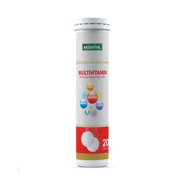 AKSU VİTAL MULTİVİTAMİN EFERVESAN 20 TABLET
