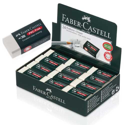 FABER SİLGİ PVC FREE (7085-24) BEYAZ -24-
