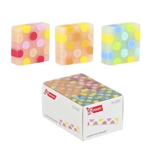 MİKRO E2062 COLOR DOT ECO PVC SİLGİ -30-